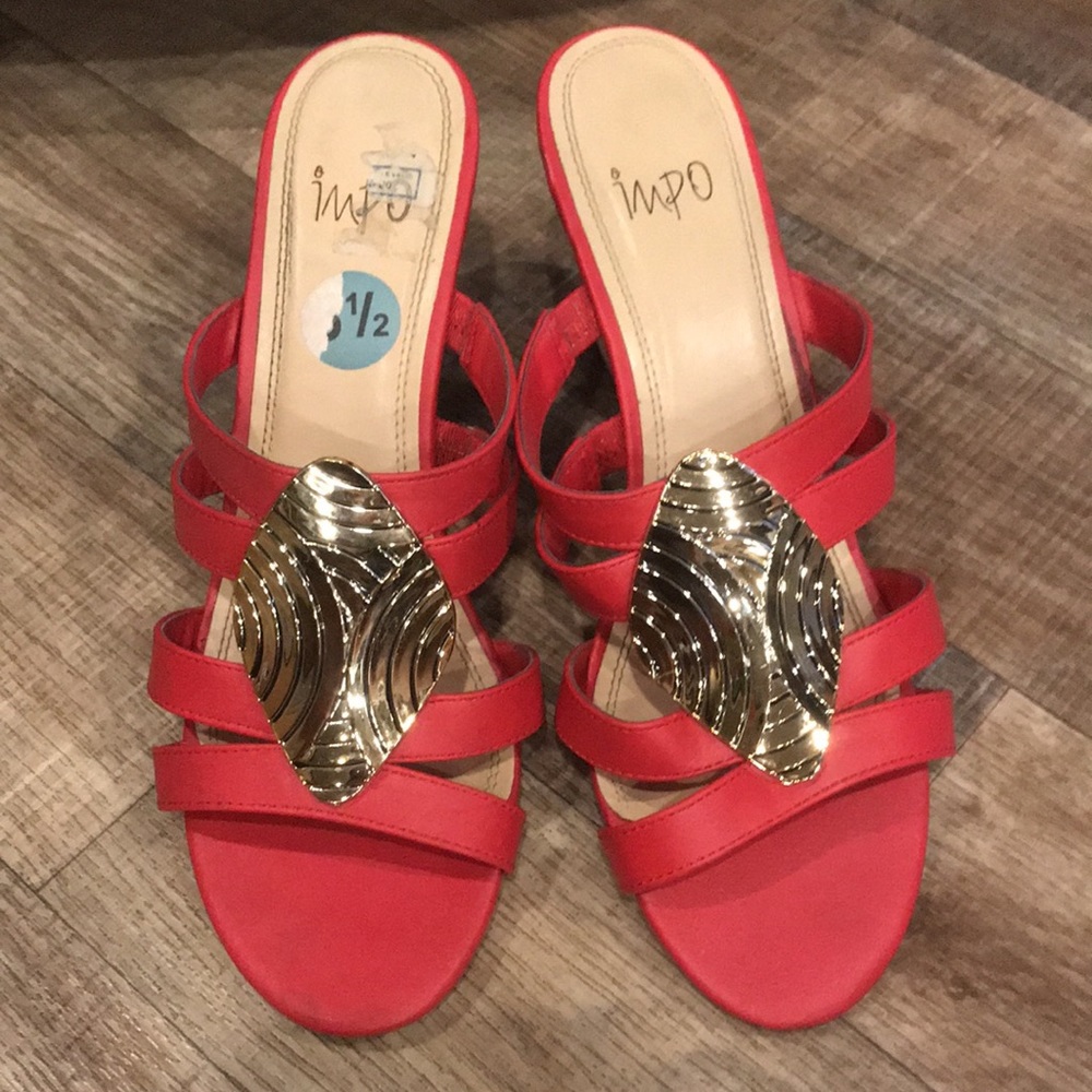 IMPO Vesta Dressy Wedge Heel Sandal Slides